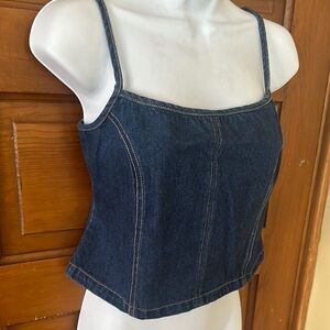 Stylish Denim Crop Top